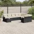 Set canapele de grădină cu perne, 10 piese, bej, poliratan GartenMobel Dekor