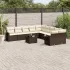 Set canapele de grădină cu perne, 11 piese, bej, poliratan GartenMobel Dekor