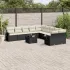 Set canapele de grădină cu perne, 11 piese, bej, poliratan GartenMobel Dekor