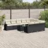 Set canapele de grădină cu perne, 11 piese, bej, poliratan GartenMobel Dekor
