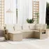 Set mobilier de grădină cu perne, 6 piese, negru, poliratan GartenMobel Dekor
