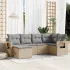 Set mobilier de grădină cu perne, 6 piese, negru, poliratan GartenMobel Dekor