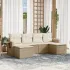 Set mobilier de grădină cu perne, 6 piese, negru, poliratan GartenMobel Dekor