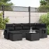 Set canapele de grădină, 7 piese, cu perne, bej, poliratan GartenMobel Dekor