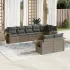 Set canapele de grădină, 8 piese, cu perne, bej, poliratan GartenMobel Dekor