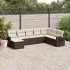 Set canapele de grădină cu perne, 8 piese, gri, poliratan GartenMobel Dekor