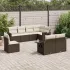 Set canapele de grădină cu perne, 8 piese, maro, poliratan GartenMobel Dekor