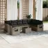 Set canapele de grădină cu perne, 10 piese, negru, poliratan GartenMobel Dekor