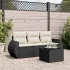 Set canapele de grădină, 4 piese, cu perne, bej, poliratan GartenMobel Dekor