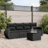 Set canapele de grădină cu perne, 5 piese, bej, poliratan GartenMobel Dekor