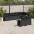 Set canapele de grădină, 8 piese, cu perne, bej, poliratan GartenMobel Dekor
