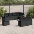 Set canapele de grădină cu perne, 8 piese, maro, poliratan GartenMobel Dekor