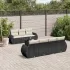 Set mobilier de grădină cu perne, 8 piese, negru, poliratan GartenMobel Dekor