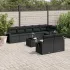 Set canapele de grădină, 9 piese, cu perne, gri, poliratan GartenMobel Dekor