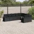 Set canapele de grădină, 9 piese, cu perne, gri, poliratan GartenMobel Dekor