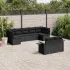Set canapele de grădină, 9 piese, cu perne, gri, poliratan GartenMobel Dekor