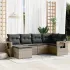 Set mobilier de grădină cu perne, 6 piese, negru, poliratan GartenMobel Dekor