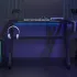 Birou de gaming cu picioare în formă de ZZ, negru, 90x60x75 cm GartenMobel Dekor