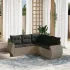 Set canapele de grădină cu perne, 5 piese, bej, poliratan GartenMobel Dekor
