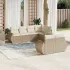 Set canapele de grădină, 7 piese, cu perne, gri, poliratan GartenMobel Dekor