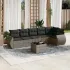 Set canapele de grădină, 7 piese, cu perne, bej, poliratan GartenMobel Dekor