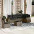 Set canapele de grădină cu perne, 7piese gri deschis poliratan GartenMobel Dekor