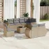 Set canapele de grădină cu perne, 9 piese gri deschis poliratan GartenMobel Dekor