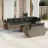Set mobilier de grădină cu perne, 9 piese, negru, poliratan GartenMobel Dekor
