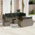 Set canapele de grădină cu perne, 9 piese gri deschis poliratan GartenMobel Dekor