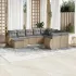 Set canapele de grădină cu perne, 10 piese, maro, poliratan GartenMobel Dekor