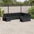 Set canapele de grădină cu perne, 10 piese, maro, poliratan GartenMobel Dekor