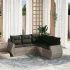 Set canapele de grădină cu perne, 5 piese, bej, poliratan GartenMobel Dekor