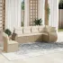 Set mobilier de grădină cu perne, 6 piese, negru, poliratan GartenMobel Dekor