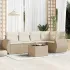 Set mobilier grădină cu perne, 6 piese, gri, poliratan GartenMobel Dekor