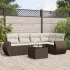 Set mobilier grădină cu perne, 6 piese, gri, poliratan GartenMobel Dekor