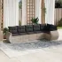 Set mobilier de grădină cu perne, 6 piese, negru, poliratan GartenMobel Dekor