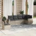 Set mobilier de grădină cu perne, 6 piese, negru, poliratan GartenMobel Dekor
