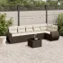 Set canapele de grădină, 7 piese, cu perne, bej, poliratan GartenMobel Dekor