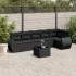 Set canapele de grădină, 7 piese, cu perne, bej, poliratan GartenMobel Dekor