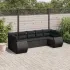 Set canapele de grădină, 7 piese, cu perne, gri, poliratan GartenMobel Dekor