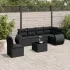 Set canapele de grădină cu perne, 7piese gri deschis poliratan GartenMobel Dekor