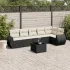 Set canapele de grădină, 7 piese, cu perne, bej, poliratan GartenMobel Dekor