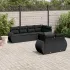 Set canapele de grădină, 7 piese, cu perne, gri, poliratan GartenMobel Dekor