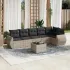 Set canapele de grădină, 7 piese, cu perne, bej, poliratan GartenMobel Dekor
