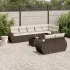 Set mobilier de grădină cu perne, 9 piese, negru, poliratan GartenMobel Dekor