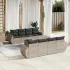 Set canapele de grădină, 9 piese, cu perne, gri, poliratan GartenMobel Dekor