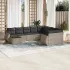 Set canapele de grădină cu perne, 10 piese, maro, poliratan GartenMobel Dekor
