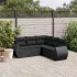 Set canapele de grădină cu perne, 5 piese, bej, poliratan GartenMobel Dekor