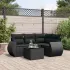 Set canapele de grădină cu perne, 5 piese, maro, poliratan GartenMobel Dekor