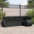 Set canapele de grădină cu perne, 5 piese, bej, poliratan GartenMobel Dekor